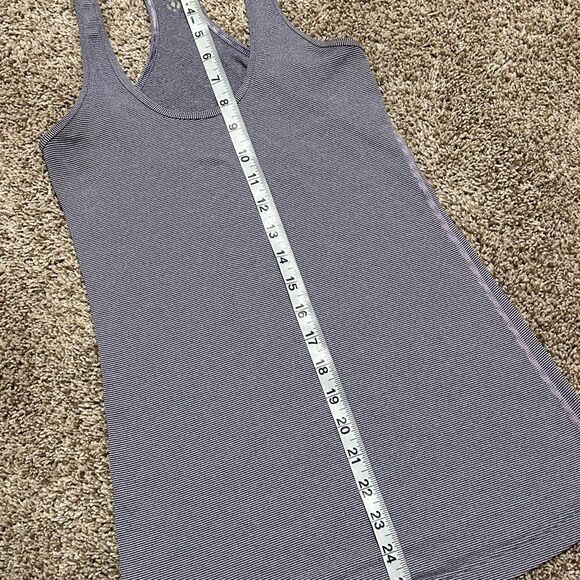 Lululemon Women's XS Purple Striped Racerback Tank Top Sleeveless - Picture 5 of 8